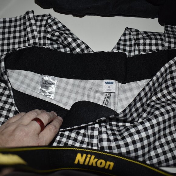 NWT - Black and White Checkered Pants - Sz 16 - Old Navy - Picture 1 of 3